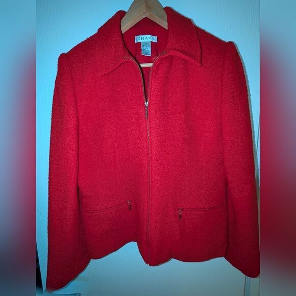 Chaus Jackets & Blazers - Chaus Red Jacket Ladies Size 12